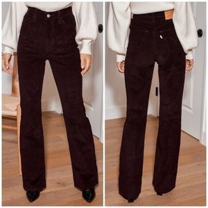 Levi's Ribcage Boot Cut Corduroy Pants